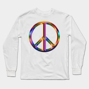 Psychedelic Peace Logo Long Sleeve T-Shirt